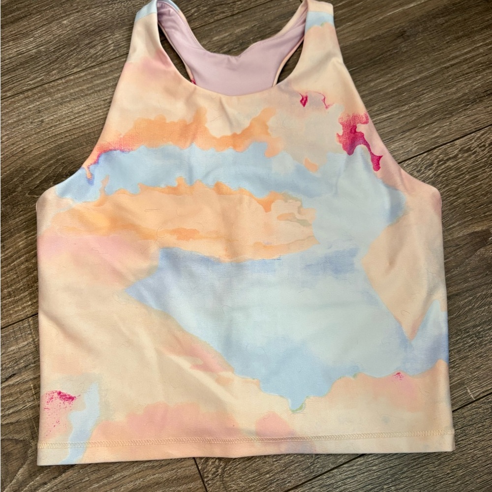 DSG Light Pink and Cream Activewear Top